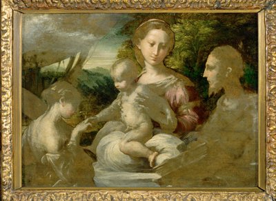Madonna ja pyhimykset ... tekijältä Parmigianino (1503 40)