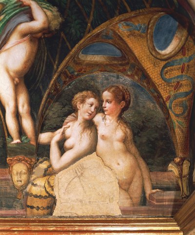 Nymfipari Dianan myytistä ja Actaeonista tekijältä Parmigianino