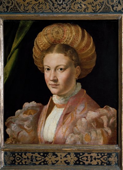 Nuoren naisen muotokuva kreivitär Gozzadini. (Maalaus tekijältä Parmigianino