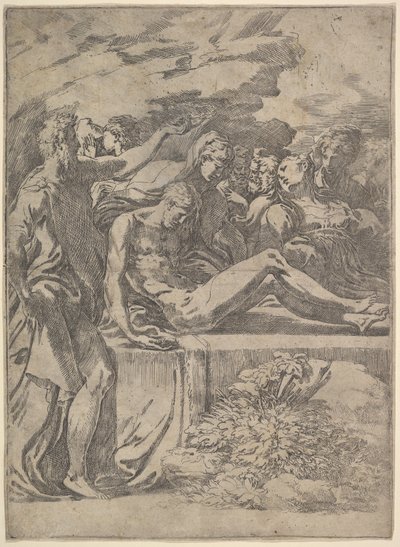 Hautaus, n. 1527-30. tekijältä Parmigianino