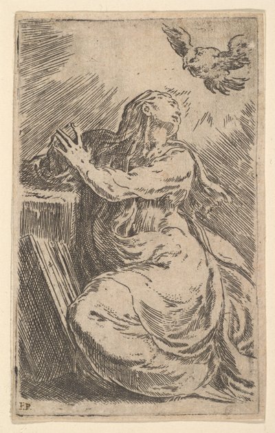 Marian ilmestys, 1500-luvun alku. tekijältä Parmigianino