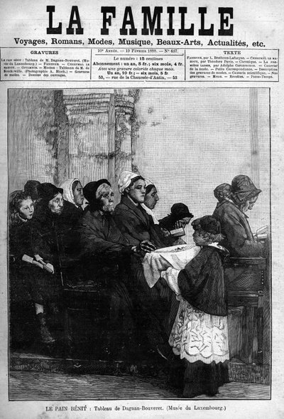 Leipäbenit, kaiverrettu vuodelta 1888 Dagnan-Bouveret