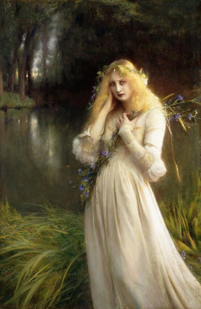 Ophelia, 1909 tekijältä Pascal Adolphe Jean Dagnan Bouveret