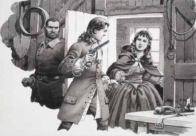 Tyttö harmaassa viitassa tekijältä Pat (1907-95) Nicolle