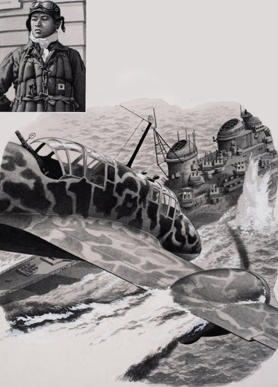 Kamikaze (Gouache auf Papier) von Pat (1907-95) Nicolle