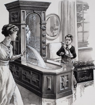 Das viktorianische Bad von Pat (1907-95) Nicolle