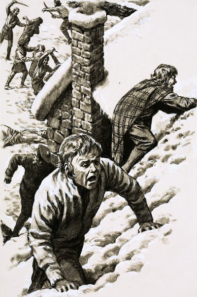 Glencoen verilöyly (guassi paperille) tekijältä Pat (1907 95) Nicolle