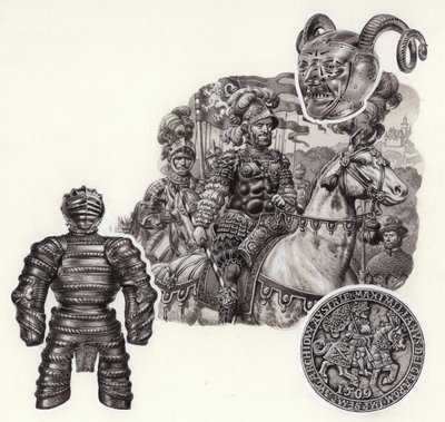 Panssarin tarina (guassi paperille) tekijältä Pat (1907-95) Nicolle