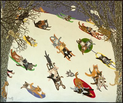 Holding On, 2011 (akryyli kalikolle) tekijältä Pat Scott