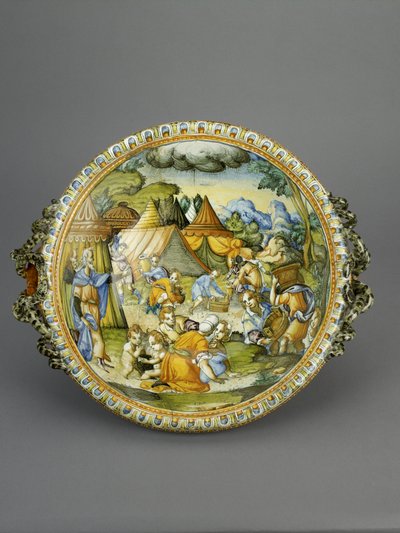 Manna-allas, luultavasti Urbino, n. 1600-20 (maiolica) tekijältä Patanazzi Workshop