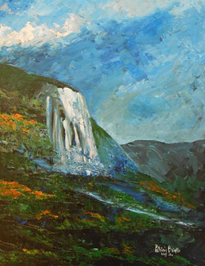 Caskad-koti, 2015 (akryyli taululle) tekijältä Patricia Brintle