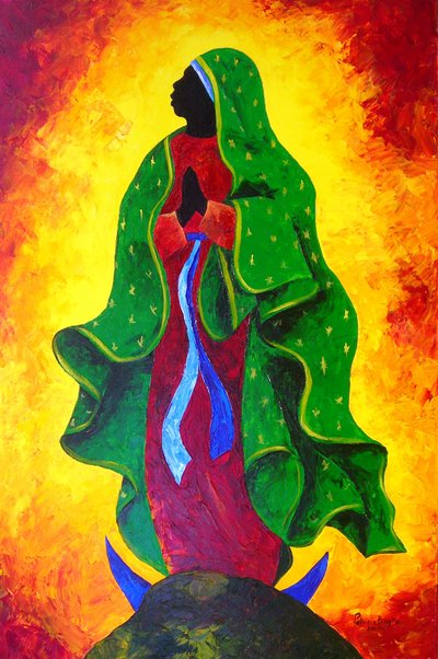 Nostra Senyora de Guadalupe - Our Hope, 2011 (acrílic sobre tela)finlandès tekijältä Patricia Brintle