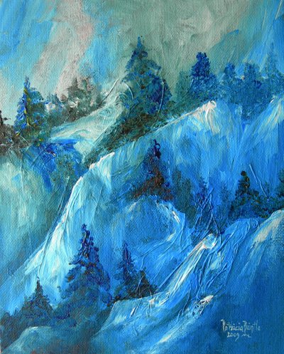 Peak endurance, 2009 (akryyli taiteilijalevyllä) tekijältä Patricia Brintle
