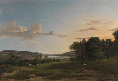 Näkymä Cessfordiin ja Cavertonin kylään, Roxboroughshiressä kaukaisuudessa tekijältä Patrick Nasmyth