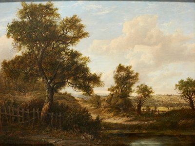 Figuurit metsäisellä polulla (öljy paneelille) tekijältä Patrick Nasmyth