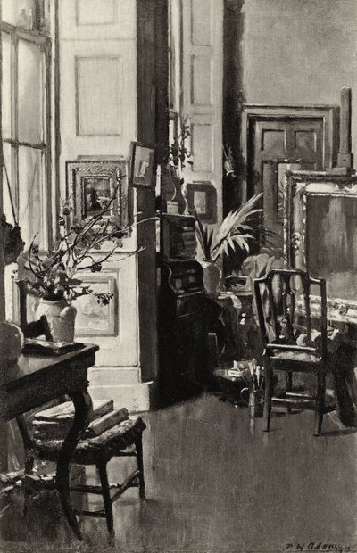 Miss Patersonin studio (litho) tekijältä Patrick William Adam