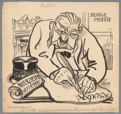 Pormestari kielsi Heijermansin sielunpäivän Vapaus (nimi esineessä) tekijältä Patricq Kroon (signed by artist)