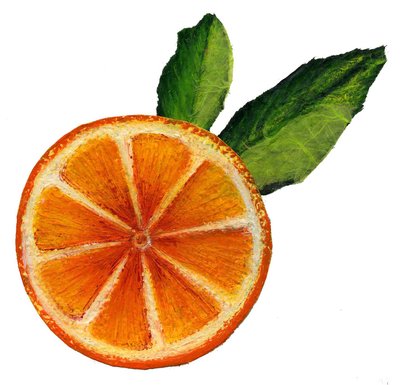 Hedelmä, 2021 (akryyli paperille) tekijältä Patrizia La Porta