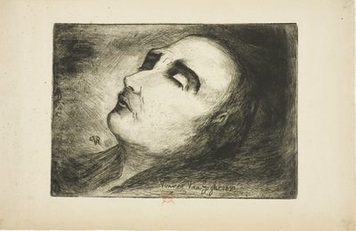 Vincent van Gogh kuolinvuoteellaan tekijältä Paul (1828 1909) Gachet