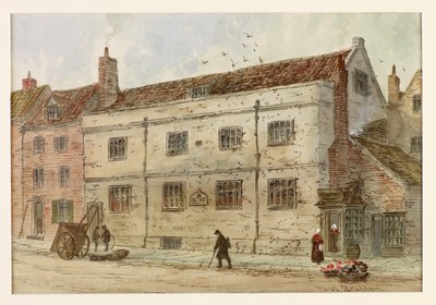 Old Grammar School, 1800-luvun loppupuoli ja 1900-luvun alku (akvarelli ja lyijykynä). tekijältä Paul (1866 1938) Braddon