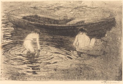 Bathing at Talloires Bathing at Talloires, 1888. tekijältä Paul Albert Besnard