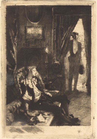 Iza nukkuu Izan uni, 1885. tekijältä Paul Albert Besnard