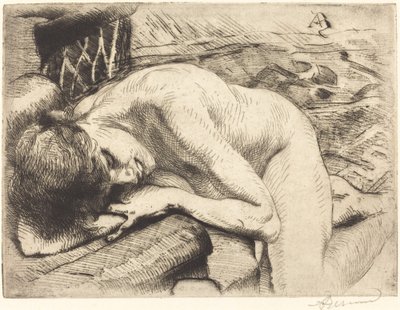 Malli nukkuu lattialla Malli nukkuu lattialla, 1885. tekijältä Paul Albert Besnard