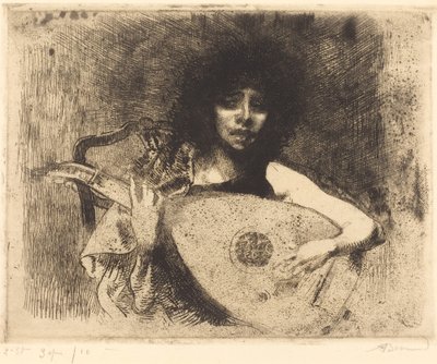 Luuttisoittaja, 1922. tekijältä Paul Albert Besnard