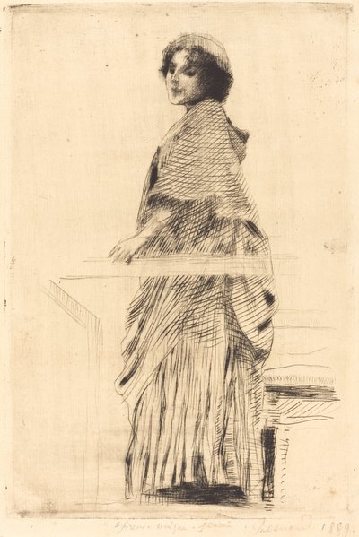 Nainen viitassa Nainen viittassa, 1889. tekijältä Paul Albert Besnard