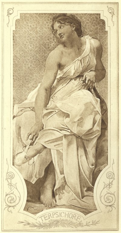 Terpsichore, kuorotanssin museo (syväpaino) tekijältä Paul Baudry