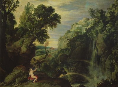 Hebe ja Jupiterin kotka, 1610 tekijältä Paul Bril