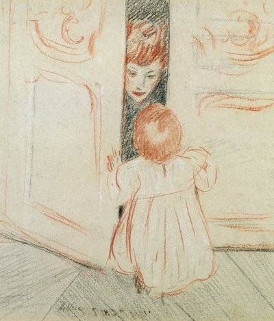Piilosta (värikynä paperille) tekijältä Paul Cesar Helleu