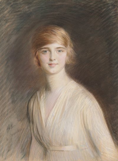 Jacquelinen muotokuva (pastelli paperille) tekijältä Paul Cesar Helleu