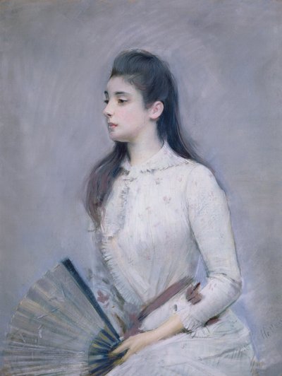 Muotokuva Marie Jeanne Gouzienista, 18889 (pastelli paperille) tekijältä Paul Cesar Helleu