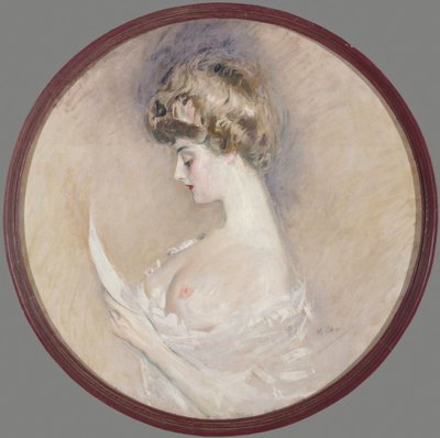 Marthe Letellierin muotokuva, os Fourton, c. 1900. tekijältä Paul Cesar Helleu