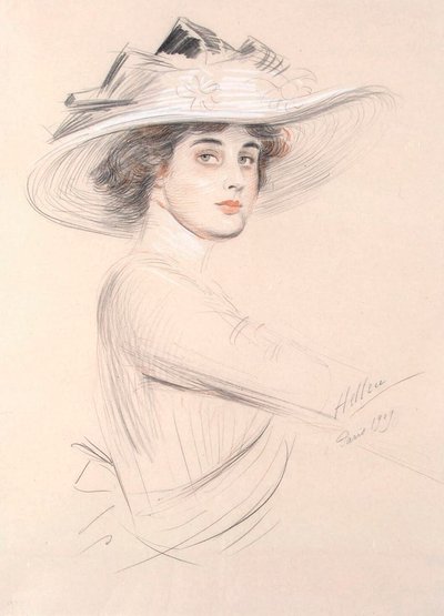 Naisen muotokuva, 1909. tekijältä Paul Cesar Helleu