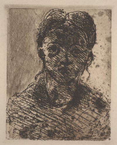 Nuoren tytön pää tekijältä Paul Cézanne