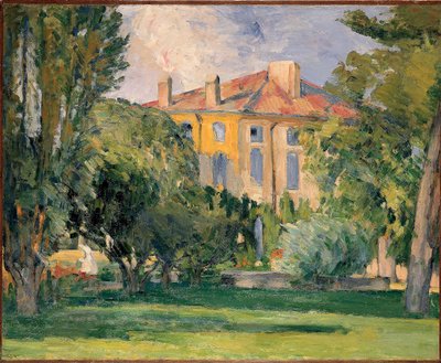 Cezanne, Paul (1839-1906) Jas de Bouffanin talo. Öljy kankaalle, koko: 59x71 tekijältä Paul Cézanne