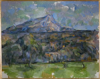 La Montagne Sainte Victoire vue des Lauves (öljy kankaalle) tekijältä Paul Cezanne