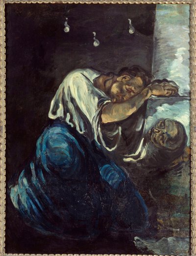 La madeleine ou la pain Paul Cezannen (1839-1906) maalaus 1869 su. 1,65x1,25 m Pariisi, musee d