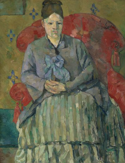 Madame Cézanne punaisessa nojatuolissa tekijältä Paul Cézanne