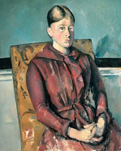 Madame Cézanne keltaisessa nojatuolissa tekijältä Paul Cézanne