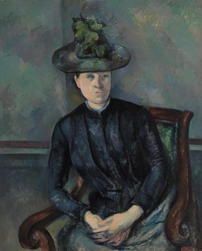 Madame Cézanne vihreällä hatulla tekijältä Paul Cézanne