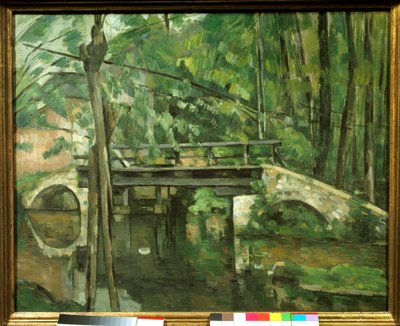 Maincy Bridge tai "Mency Bridge". Paul Cezannen (1839-1906) maalaus noin 1879. Mitat 0,58 x 0,72 m. Pariisi, Musee d