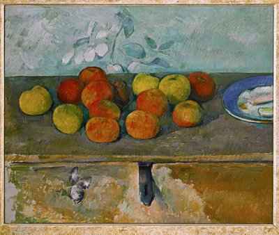Omenoita ja keksejä (öljy kankaalle) tekijältä Paul Cezanne