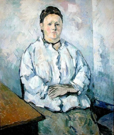 Madame Cezannen muotokuva, noin 1880-85 (öljy kankaalle). tekijältä Paul Cézanne