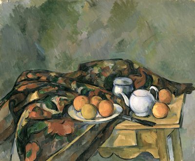 Teekannullinen asetelma (öljy kankaalle) tekijältä Paul Cézanne