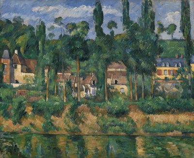 Chateau de Medan, n. 1880 (öljy kankaalle) tekijältä Paul Cézanne