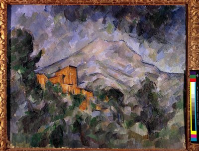 Paul Cezannen (1839-1906) Pyhän vuoren voitto ja musta linna maalaus 1904-1906 Tokio, Bridgestone-museo tekijältä Paul Cézanne