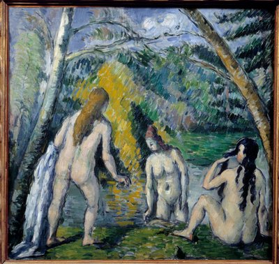 Paul Cezanne (1839-1906) Kolme uimaria. 1879 tekijältä Paul Cézanne